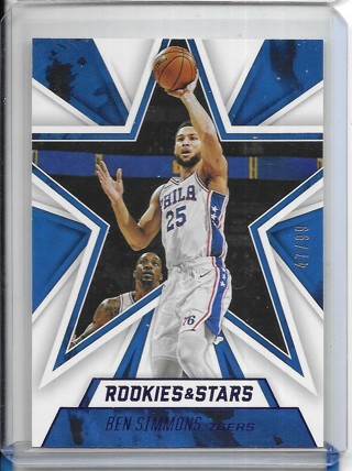 Ben Simmons 2020-21 Chronicles Rookies & Stars Blue #668 /99