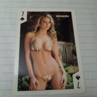 Hooters 7 of Clubs Playing Card Read description before bidding