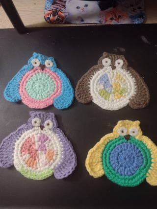 Handmade Owl Coasters