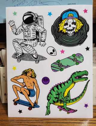 Vinyl Decal Sticker Sheet