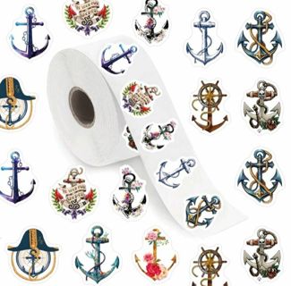 ⭐NEW⭐(10) 1" ANCHOR STICKERS!! BOAT