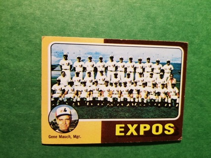 1975 TOPPS BASEBALL CARD # 101 - MONTREAL TEAM - EXPOS