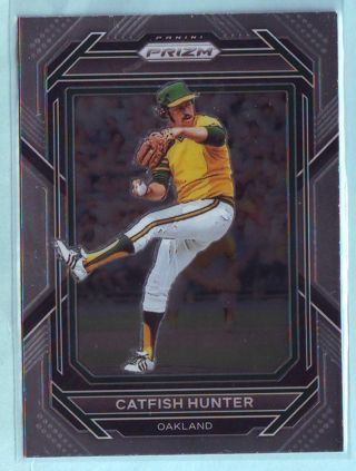 2023 Panini Prizm Catfish Hunter Baseball Card # 63 A's