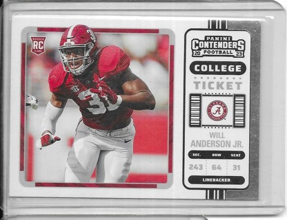 Will Anderson Jr 2023 Chronicles Contenders #23 Rookie Card