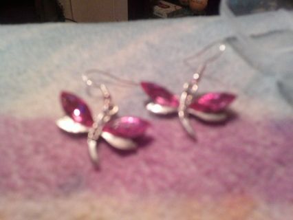 2 pair dragon fly earrings