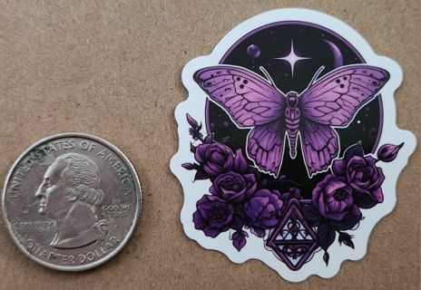 Purple Butterfly Sticker