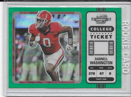 Darnell Washington 2023 Chronicles Draft Contenders Optic Green #15