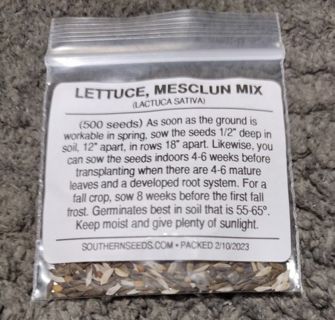 100+ Mesclun mix Lettuce Seeds