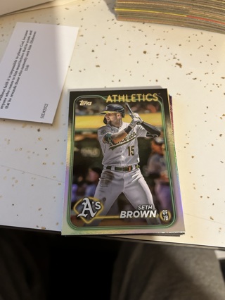 2024 topps rainbow foil seth brown