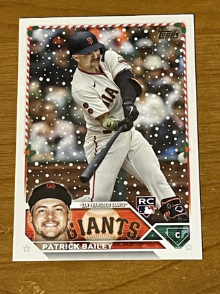 2023 Topps HOLIDAY - Rookie Card - PATRICK BAILEY #H122