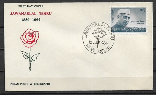 1964 India Sc388 Prime Miniter Jawaharlal Nehru FDC