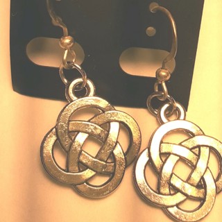 Silver Tone  Cute Earrings