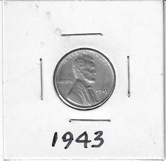 Estate Find 1943 "Steelie" Lincoln Wheat Penny U.S. One Cent Coin