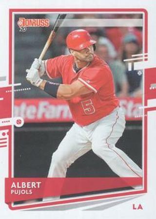 2020 donruss  #188 - Albert Pujols - Los Angeles Angels