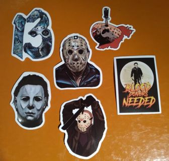 6 - "MICHAEL MYERS HORROR" STICKERS