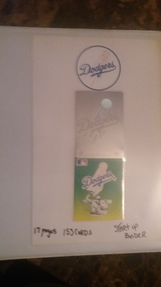 dodgers starter binder free shipping