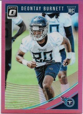 2018 DONRUSS OPTIC DEONTAY BURNETT PINK PRIZM REFRACTOR ROOKIE CARD