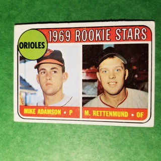 1969 - TOPPS EXMT - NRMT BASEBALL - CARD NO. 66 - 1969 ROOKIE STARS - ORIOLES