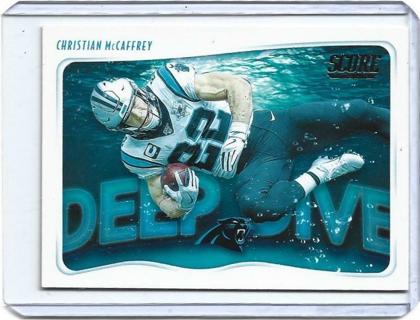 2020 SCORE CHRISTIAN McCAFFREY DEEP DIVE INSERT CARD 