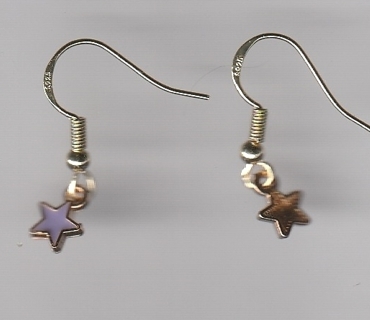 GP ENAMEL BLUE STAR EARRINGS STYLE 2 (PLEASE READ DESCRIPTION