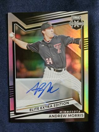 2022 Panini Elite Extra Edition Autograph Andrew Morris