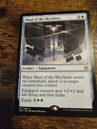 Magic the gathering mtg Maul of the skyclaves rare card Zendikar Rising