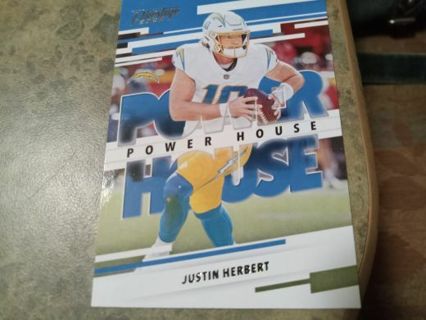 2022 PANINI PRESTIGE POWERHOUSE JUSTIN HERBERT SAN DIEGO CHARGERS FOOTBALL CARD# PH-2