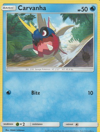 Pokemon Card: Carvanha