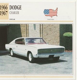 Classic Cars 6 x 6 inches Leaflet: 1966-1967 Dodge Charger
