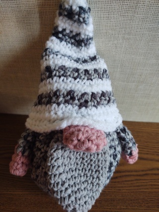 Hand Crocheted Amigurumi Gnome 