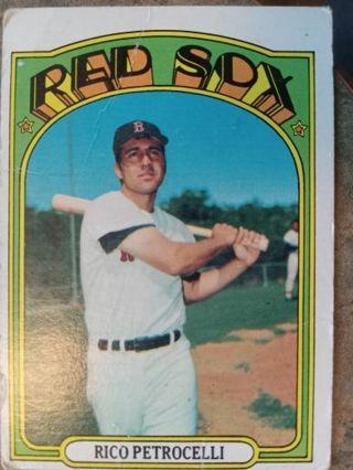 1972 T.C.G. RICO PETROCELLI BOSTON RED SOX BASEBALL CARD# 30