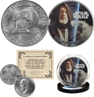 [NEW] Star Wars - Obi-Wan Kenobi - Officially Licensed 1976 Eisenhower Dollar | U.S. Mint Coin