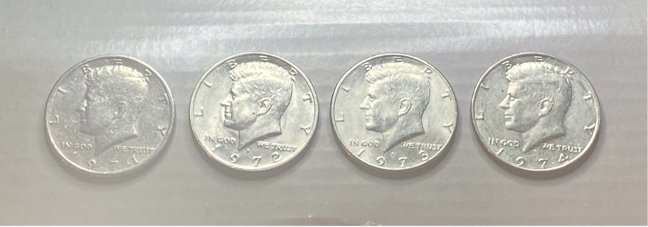 Vintage Half Dollar 50c Coins!