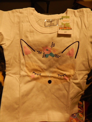 BRAND NEW!   Girls top--shirt size 3T