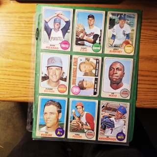 9 - LOT 1968 TOPPS - LOW TO MID GRADE - BASEBALL CARDS