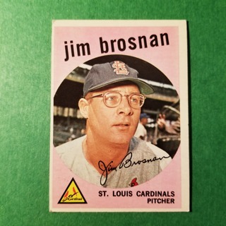 1959 - TOPPS EXMT - NRMT BASEBALL - CARD NO. 194 - JIM BROSNAN - CARDINALS