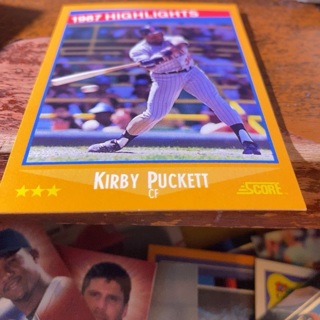 1988 score 1987 highlights Kirby Puckett baseball card 