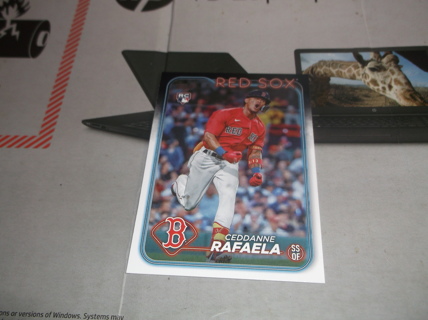 2024 Topps Series 1 Base   Ceddanne Rafaela   rookie   card  #  313  Boston Red Sox