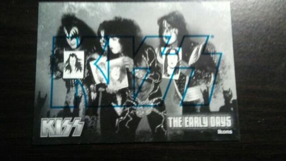 2009 KISS CATALOG THE EARLY DAYS- IKONS- BLUE EDITION TRADING CARD# 4