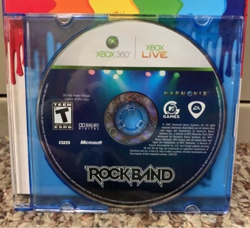 Rock Band (Xbox 360, 2007) Game Only. Tested.