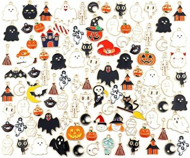 50 PCS Halloween Charms, Wholesale Bulk (PLEASE READ DESCRIPTION)