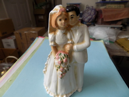 5 1/2 tall ceramic bride and groom