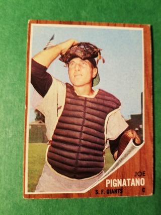 1962 - TOPPS EXMT - NRMT BASEBALL - CARD NO. 247 - JOE PIGNATANO - GIANTS