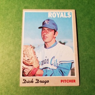 1970 - TOPPS BASEBALL CARD NO. 37 - DICK DRAGO - ROYALS