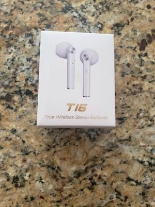 T16 wireless stereo earbuds brand new