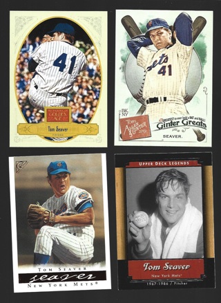 Tom Seaver 4 different Cards - New York Mets