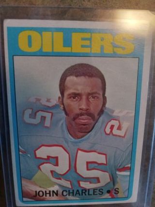 1972 T.C.G. JOHN CHARLES HOUSTON OILERS FOOTBALL CARD# 176