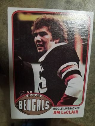 1976 TOPPS JIM Le CLAIR CINCINNATI BENGALS FOOTBALL CARD# 52