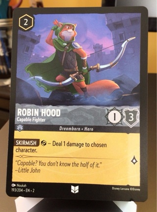 Disney Lorcana Card- Robin Hood