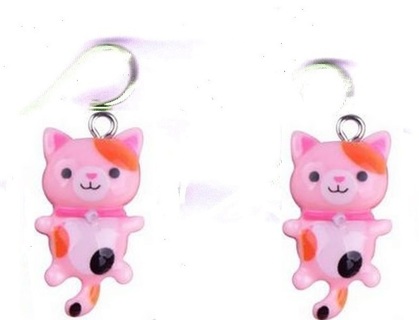 SP ENAMEL LITTLE KITTY EARRINGS STYLE 3 (PLEASE READ DESCRIPTION